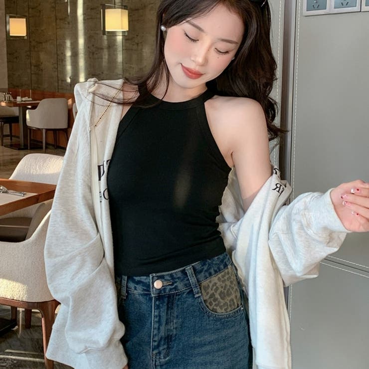 タンクトップ カップ付き ホルターネック | PlusNao | 詳細画像9 