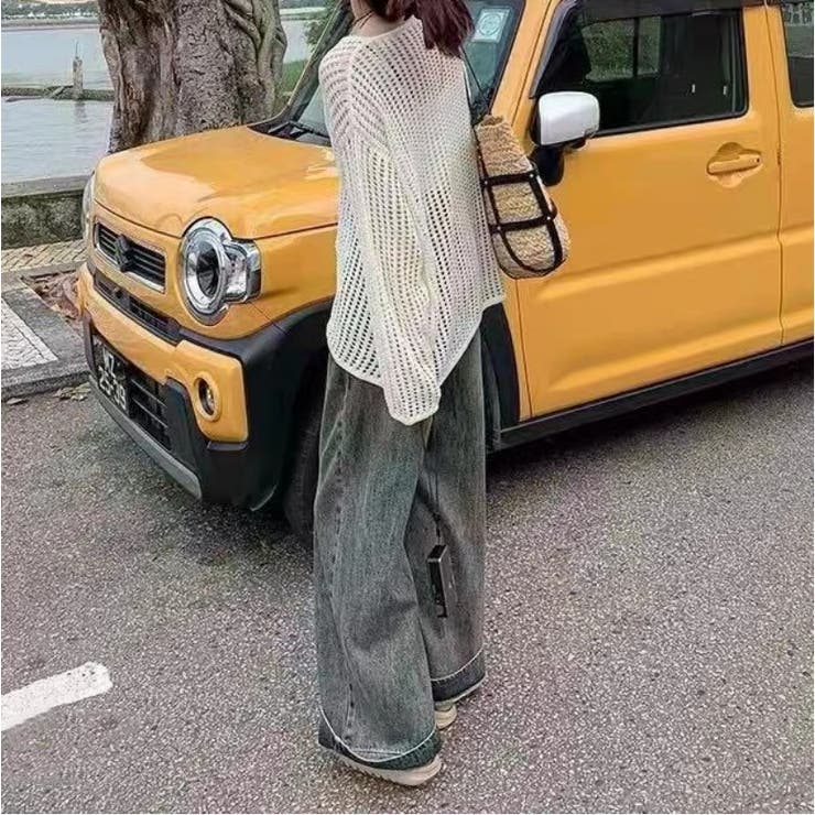 サマーニット 長袖 透かし編み | PlusNao | 詳細画像3 