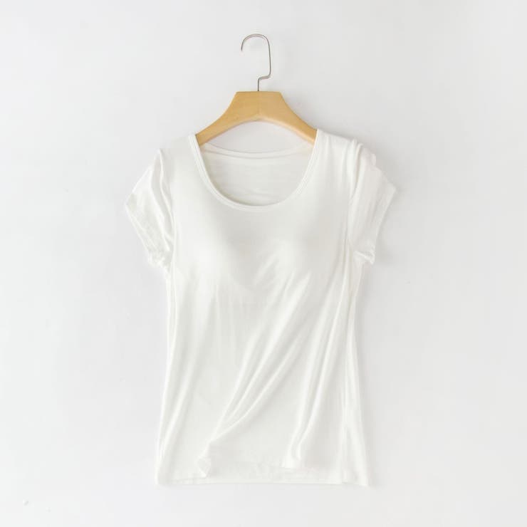 カップ付きTシャツ カップ付きカットソー ブラトップ | PlusNao | 詳細画像10 