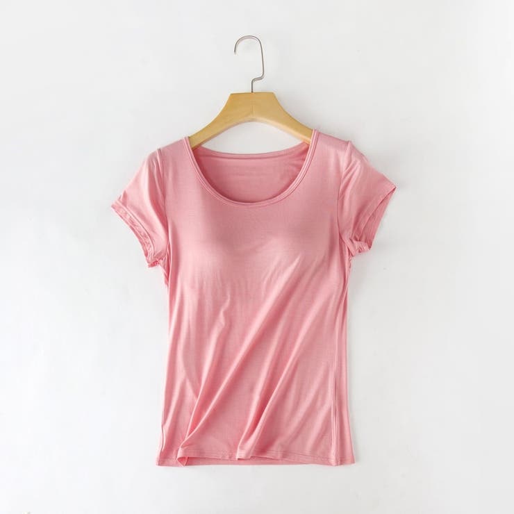 カップ付きTシャツ カップ付きカットソー ブラトップ | PlusNao | 詳細画像16 