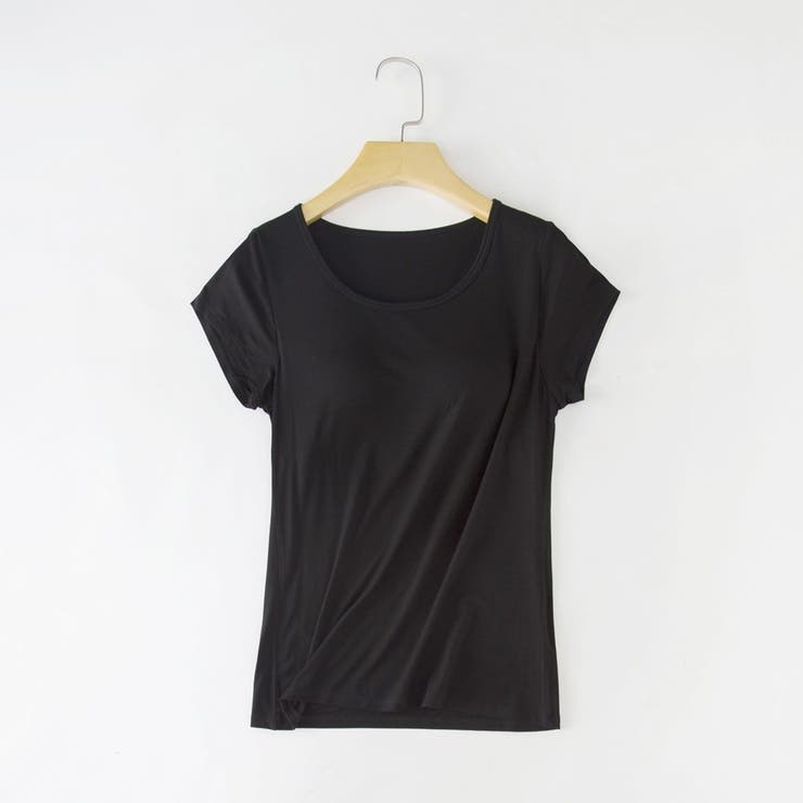 カップ付きTシャツ カップ付きカットソー ブラトップ | PlusNao | 詳細画像9 