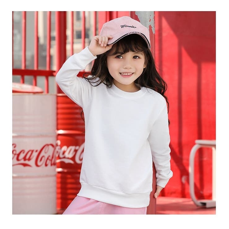 無地トレーナー キッズ 子供服[品番：FQ000129372]｜PlusNao（プラスナオ）のキッズファッション通販｜SHOPLIST（ショップリスト）