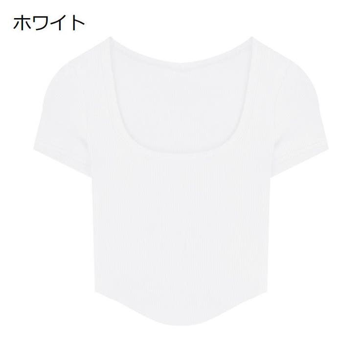 カットソー(半袖+袖なし) Ruched Back Tops reca（レカ） オーバーサイズ五分袖ロゴTシャツ 240223 レディース
