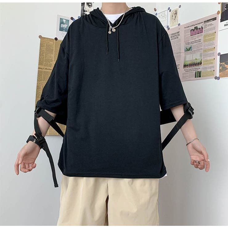 パーカー 五分袖 メンズ | PlusNao | 詳細画像9 