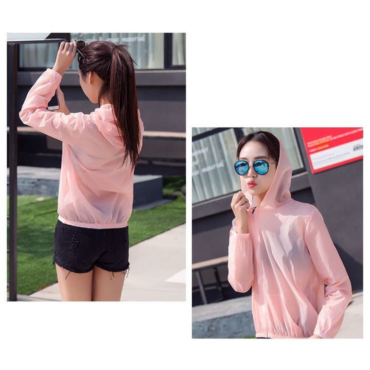 ラッシュパーカー 薄手 ジップアップ | PlusNao | 詳細画像8 