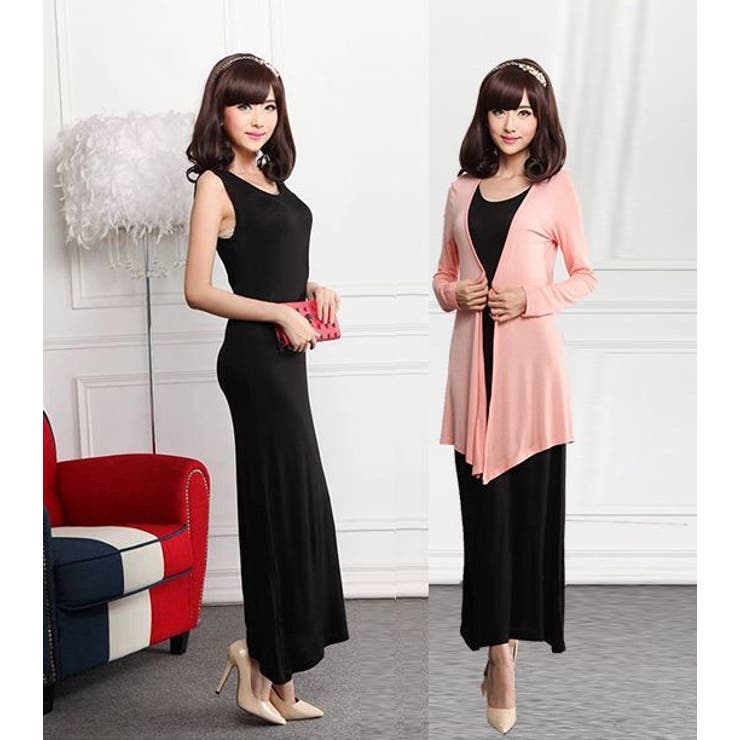 ノースリーブロングワンピース レディース 婦人服 | PlusNao | 詳細画像3 