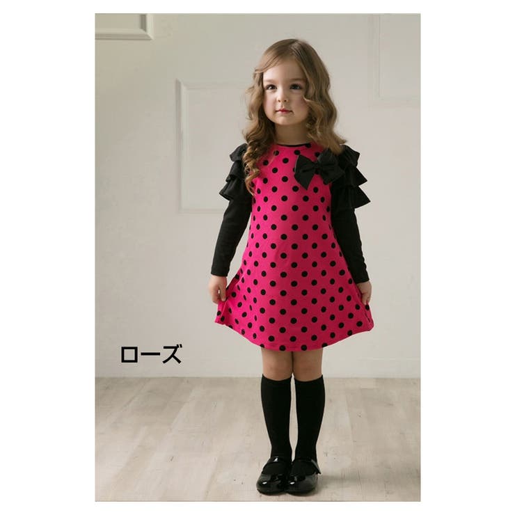 長袖ワンピース Aラインワンピース ドットワンピース 品番 Fq Plusnao プラスナオ のキッズ ファッション通販 Shoplist ショップリスト