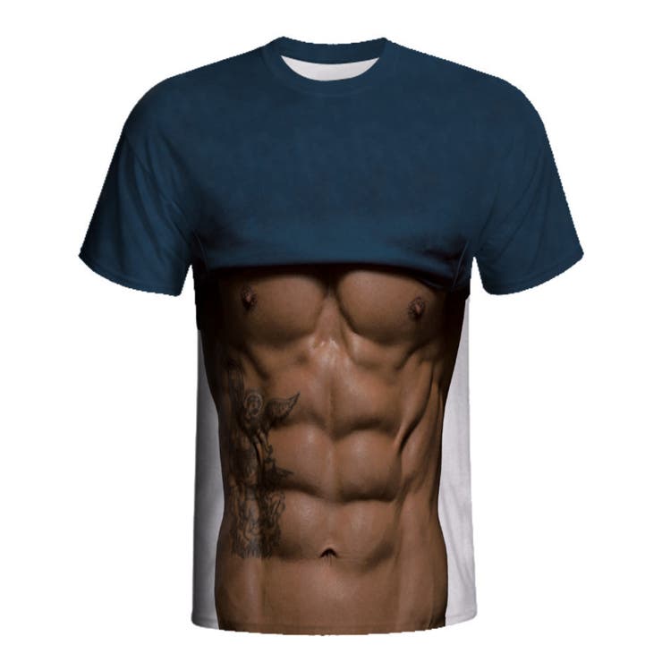 フェイクtシャツ プリントtシャツ 筋肉tシャツ 品番 Fq Plusnao プラスナオ のレディースファッション通販 Shoplist ショップリスト