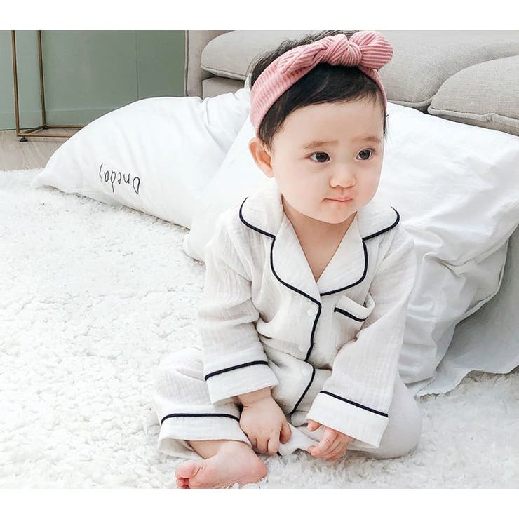 パジャマ風ロンパース ロンパース カバーオール | PlusNao | 詳細画像3 