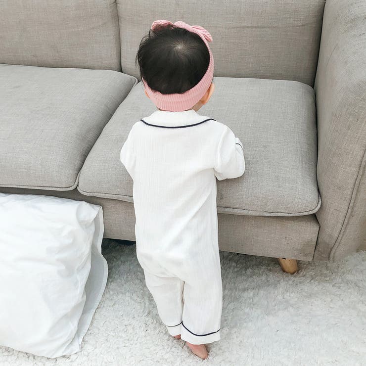 パジャマ風ロンパース ロンパース カバーオール | PlusNao | 詳細画像6 