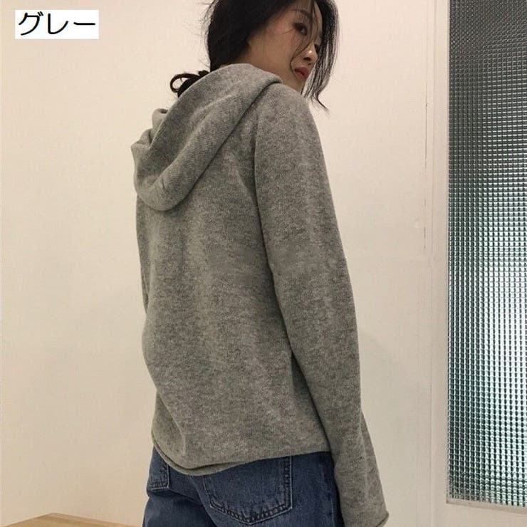 ニットパーカー セーター レディース | PlusNao | 詳細画像13 
