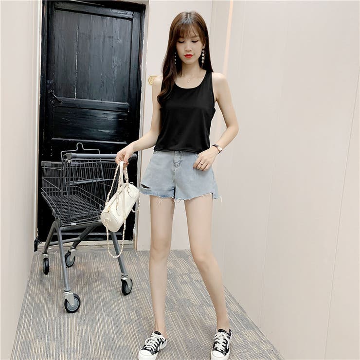 タンクトップ Uネック ノースリーブ | PlusNao | 詳細画像13 