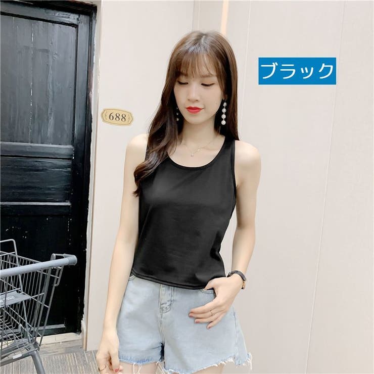 タンクトップ Uネック ノースリーブ | PlusNao | 詳細画像17 