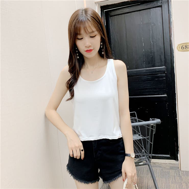 タンクトップ Uネック ノースリーブ | PlusNao | 詳細画像2 