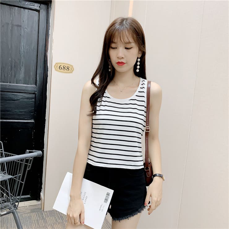 タンクトップ Uネック ノースリーブ | PlusNao | 詳細画像5 