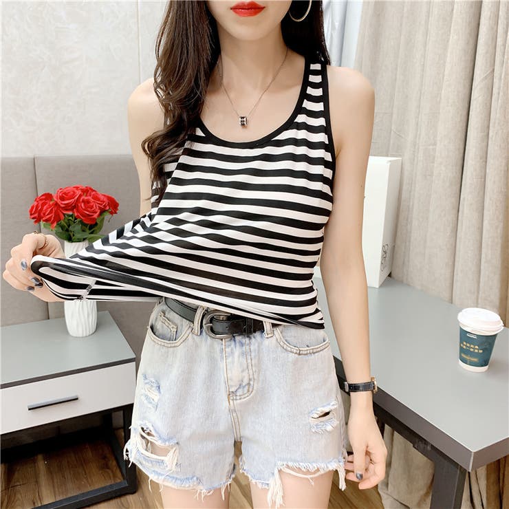 タンクトップ Uネック ノースリーブ | PlusNao | 詳細画像8 