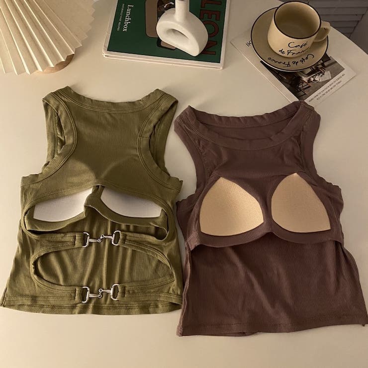 タンクトップ カップ付き レディース | PlusNao | 詳細画像15 