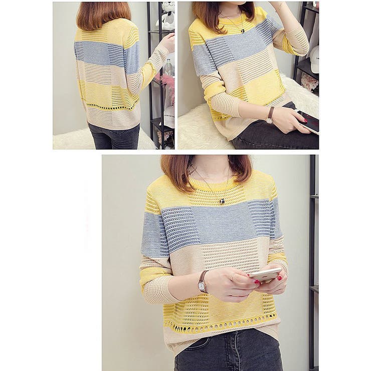 セーター ニット 長袖 | PlusNao | 詳細画像2 