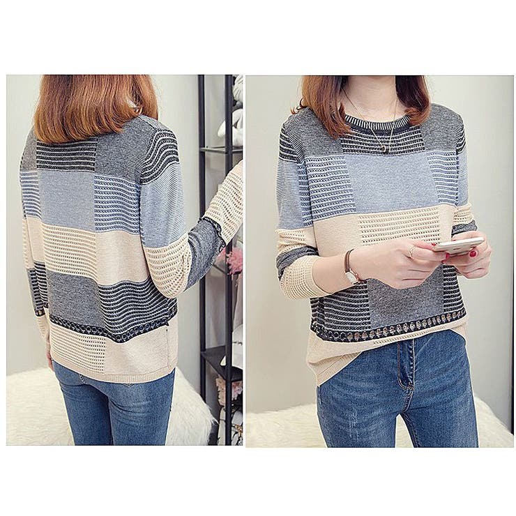 セーター ニット 長袖 | PlusNao | 詳細画像4 