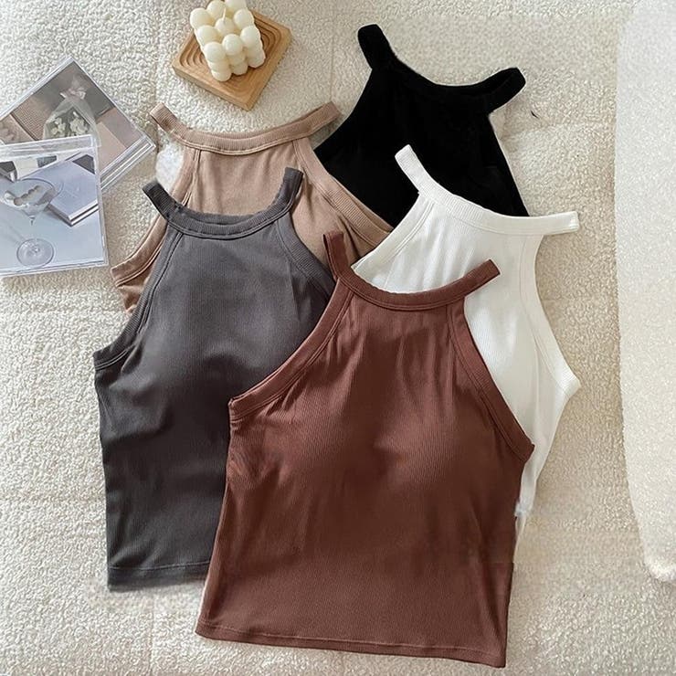 タンクトップ アメリカンスリーブ ホルターネック | PlusNao | 詳細画像8 