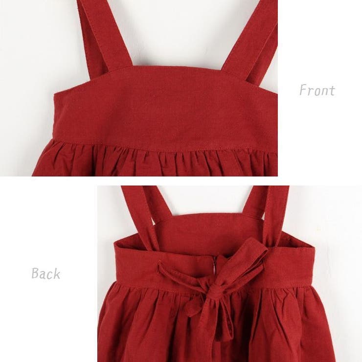 子供用ジャンパースカート 吊りスカート 肩紐 | PlusNao | 詳細画像4