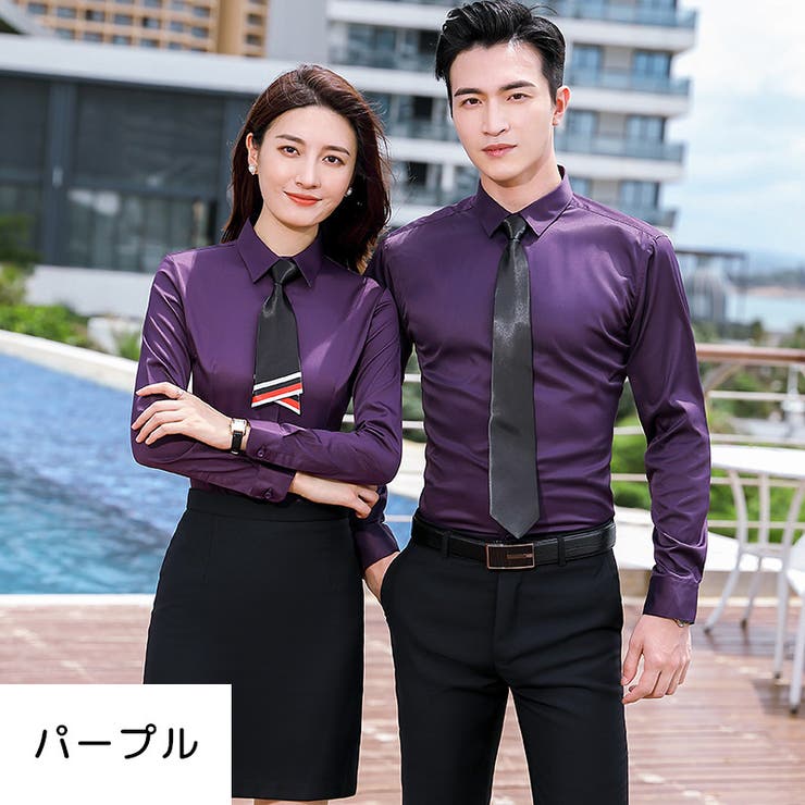 Yシャツ 長袖 男女ペア[品番：FQ000153629]｜PlusNao（プラスナオ）の