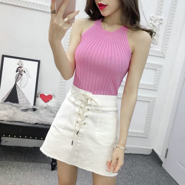 サマーニット ノースリーブ レディース | PlusNao | 詳細画像11 