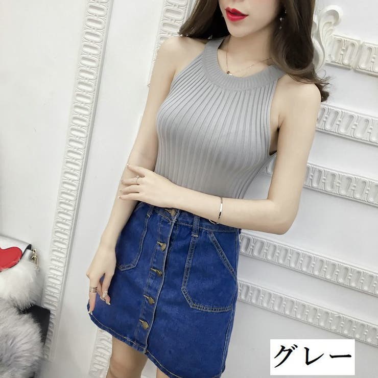 サマーニット ノースリーブ レディース | PlusNao | 詳細画像16 