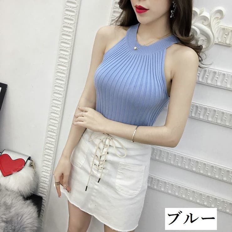 サマーニット ノースリーブ レディース | PlusNao | 詳細画像18 