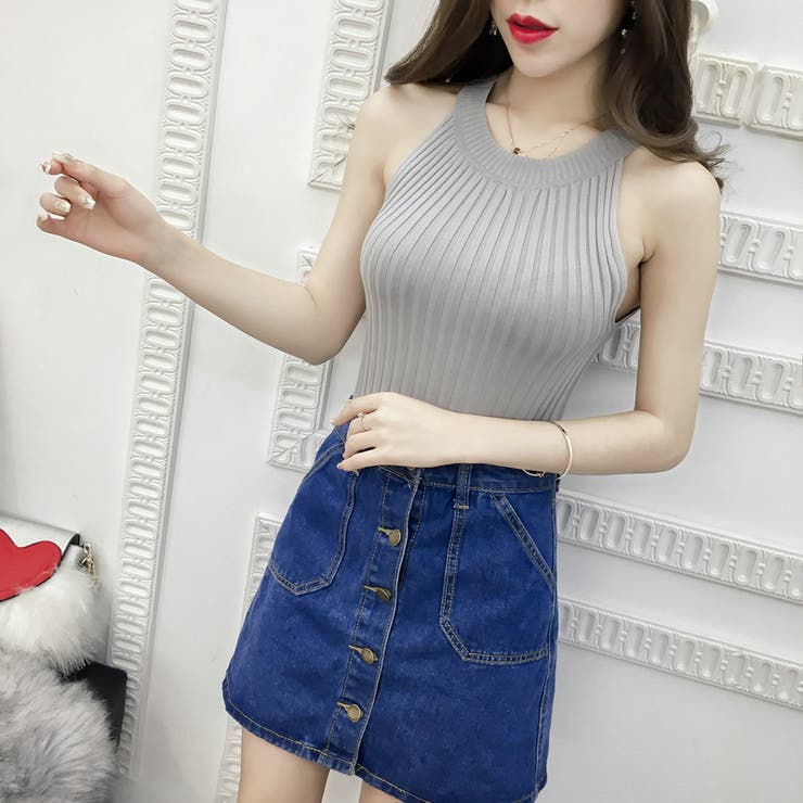 サマーニット ノースリーブ レディース | PlusNao | 詳細画像4 