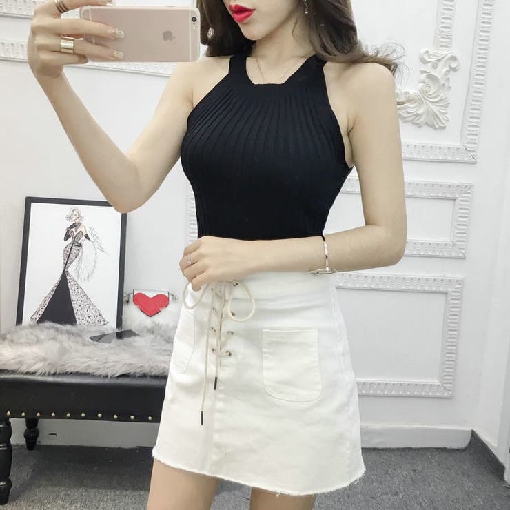 サマーニット ノースリーブ レディース | PlusNao | 詳細画像7 