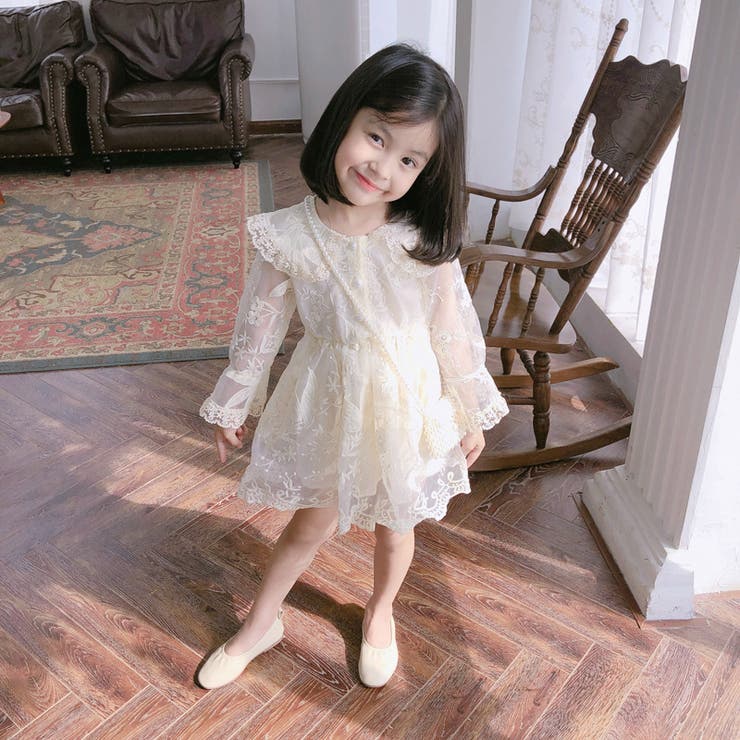 ジュニアレースワンピース 楽天市場】ジュニア レースワンピ 長袖 ワンピース 女児 長袖