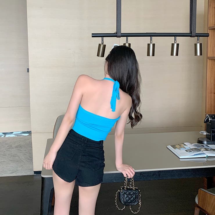 タンクトップ ホルターネック ノースリーブ | PlusNao | 詳細画像5 