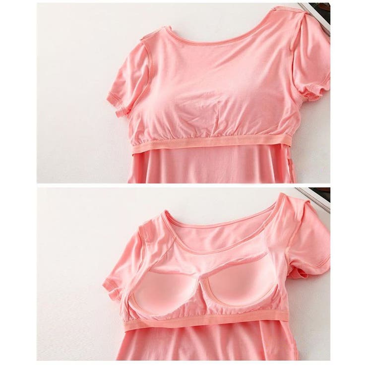 レディース カップ付きTシャツ 半袖 | PlusNao | 詳細画像15 