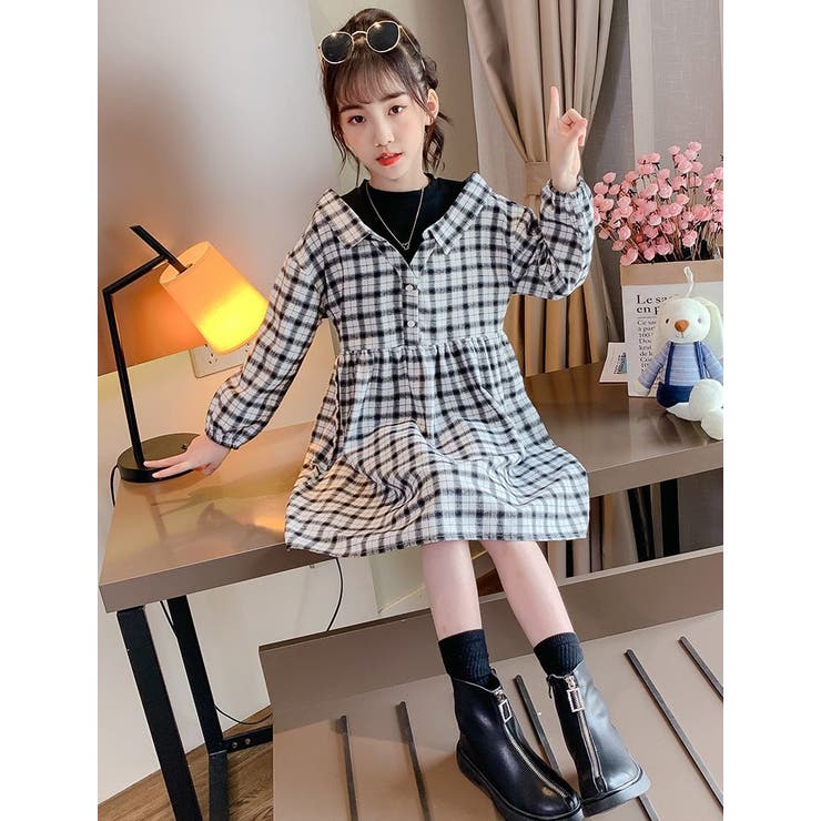 ワンピース シャツワンピース レイヤード風 | PlusNao | 詳細画像10 