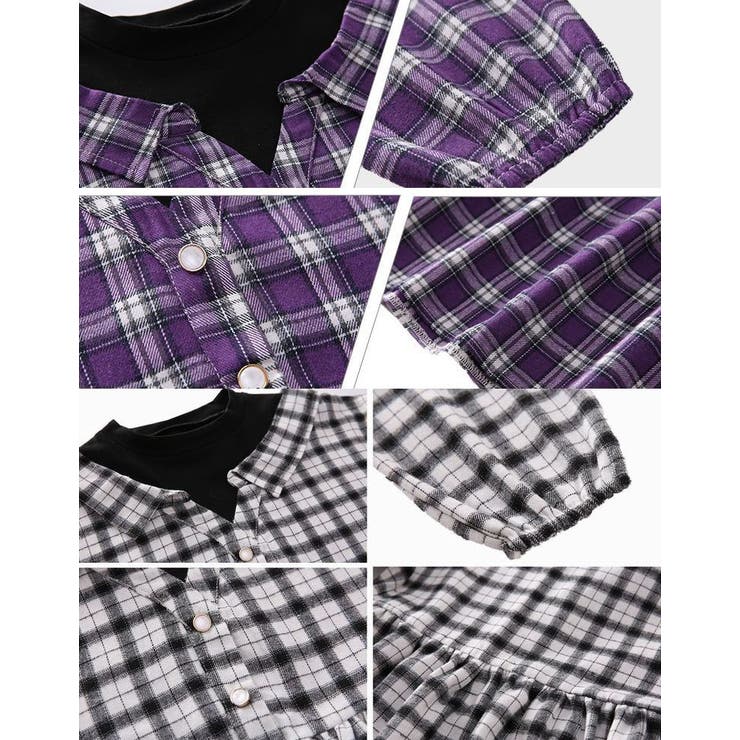 ワンピース シャツワンピース レイヤード風 | PlusNao | 詳細画像14 