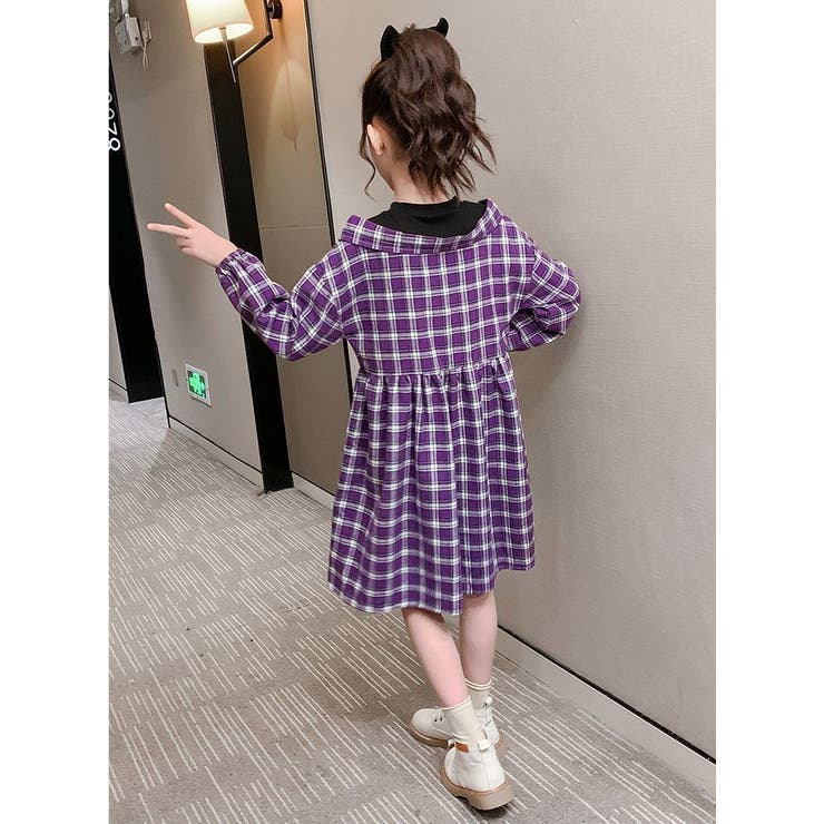 ワンピース シャツワンピース レイヤード風 | PlusNao | 詳細画像9 