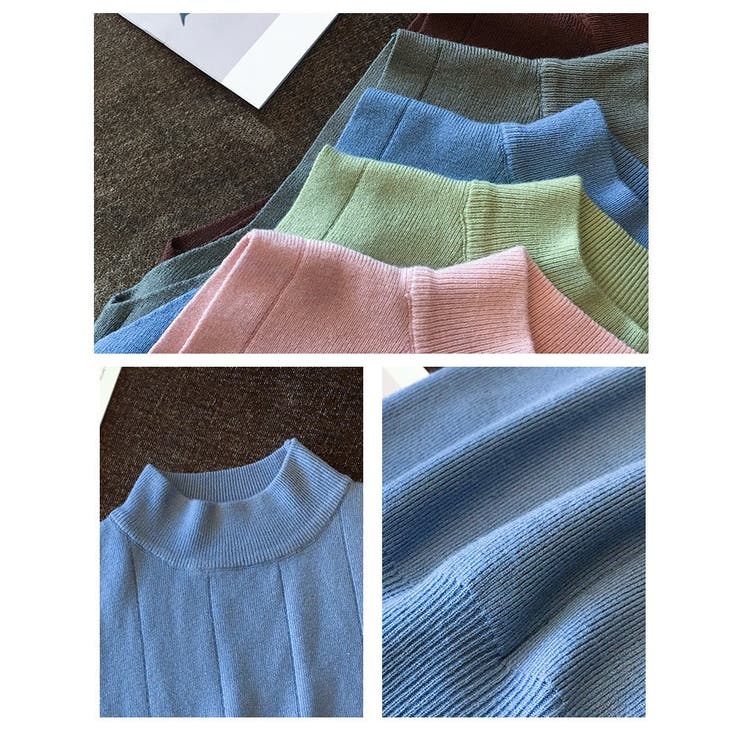 サマーニット ノースリーブ ハイネック | PlusNao | 詳細画像18 