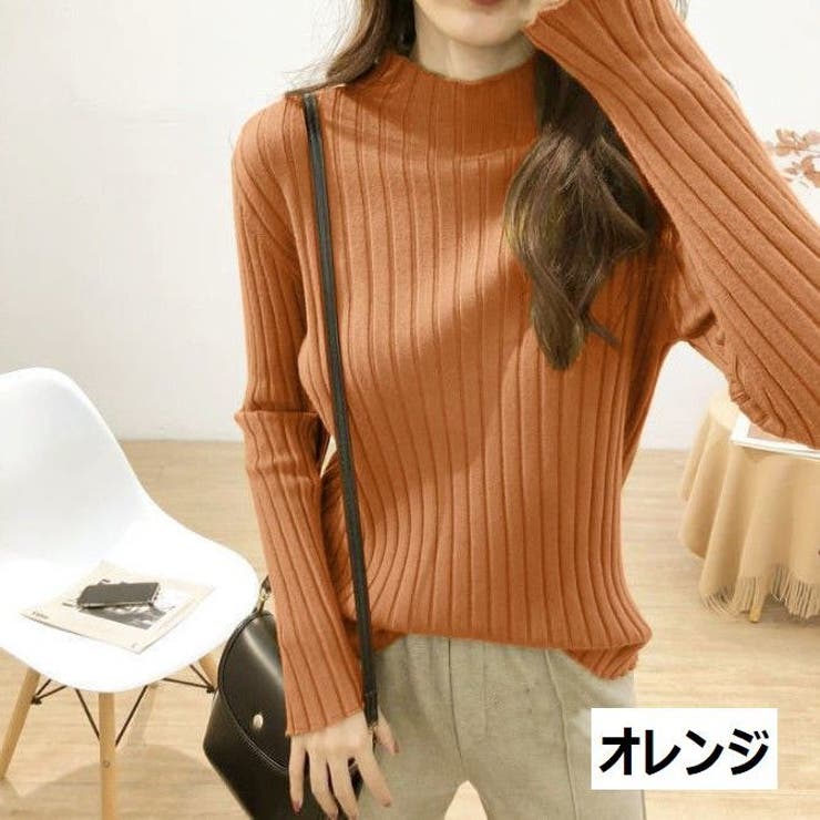 リブニット セーター ボトルネック | PlusNao | 詳細画像11 
