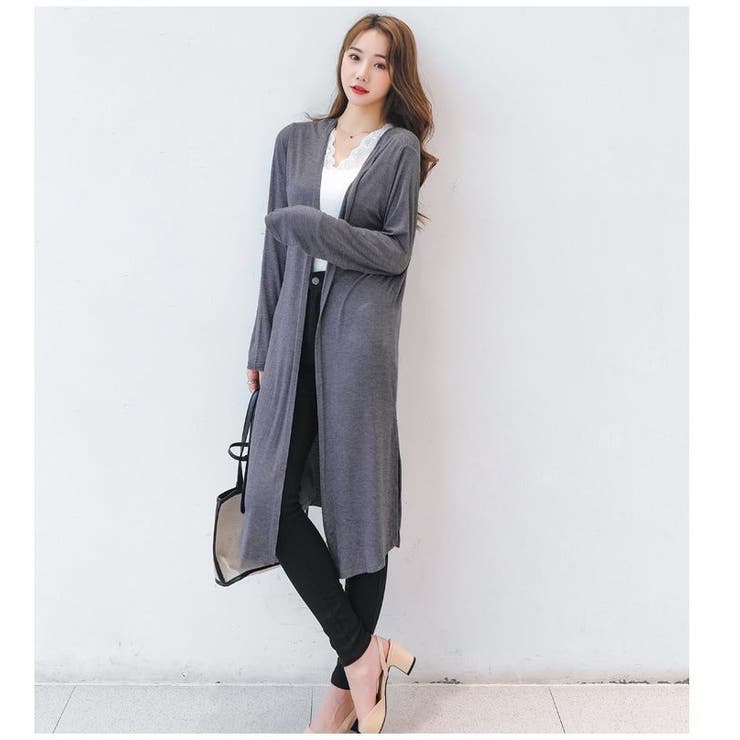 カーディガン 薄手 ロングカーデ | PlusNao | 詳細画像3 