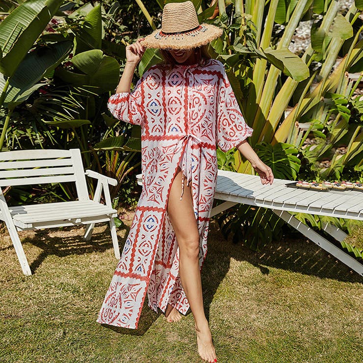 カバーアップ 水着の上に 体型カバー | PlusNao | 詳細画像1 