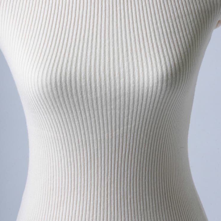 リブニット セーター タートルネック | PlusNao | 詳細画像13 