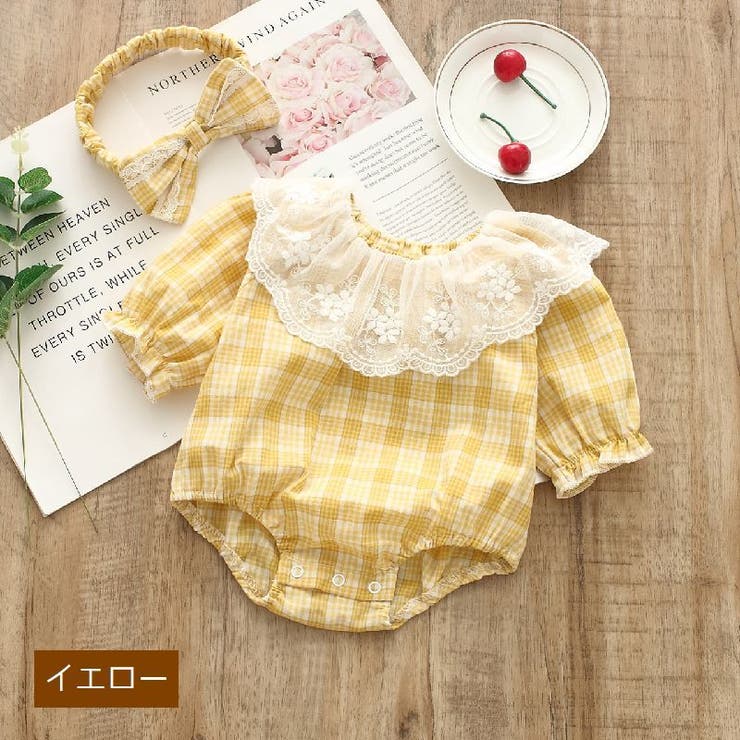 ロンパース ベビー服 ヘッドバンド付 | PlusNao | 詳細画像10 