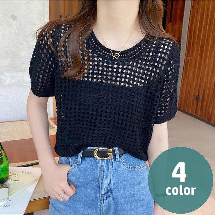 サマーニット 半袖 レディース | PlusNao | 詳細画像1 