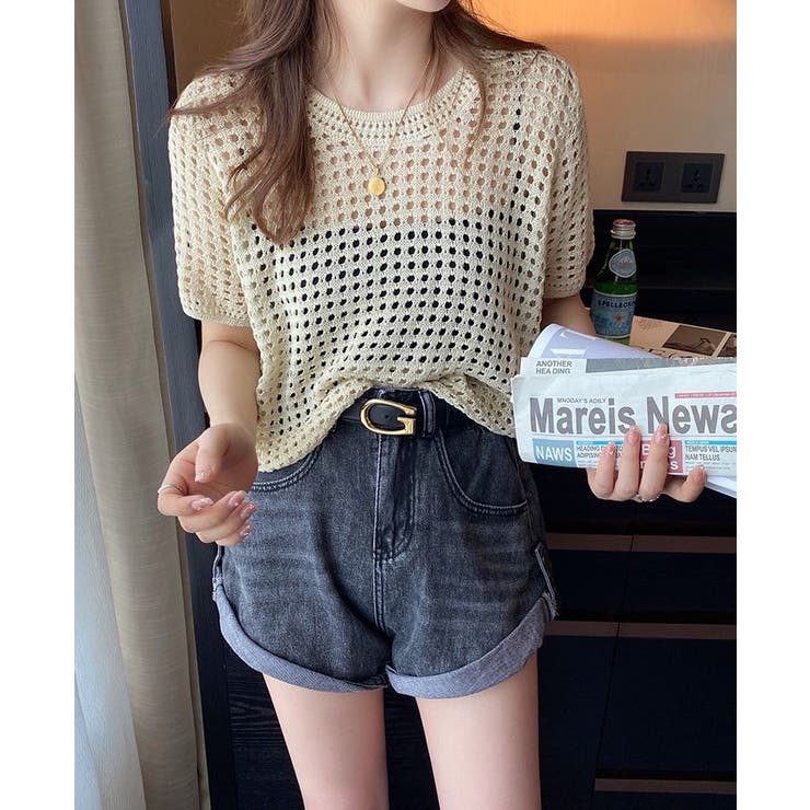 サマーニット 半袖 レディース | PlusNao | 詳細画像3 