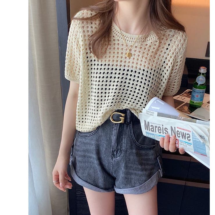 サマーニット 半袖 レディース | PlusNao | 詳細画像5 