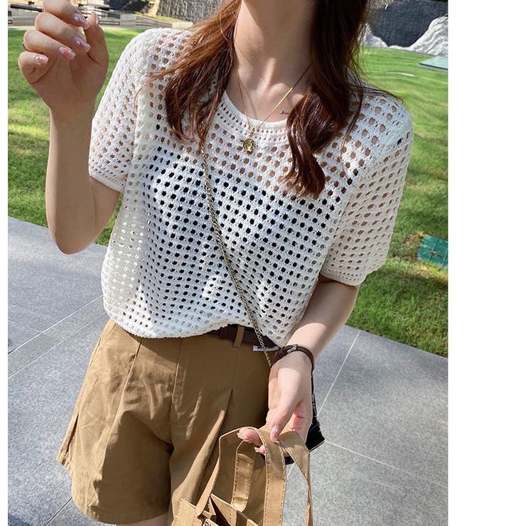 サマーニット 半袖 レディース | PlusNao | 詳細画像6 