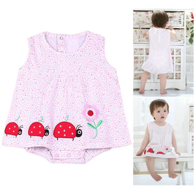 スカート付きロンパース ワンピース風ロンパース ノースリーブ 品番 Fq Plusnao プラスナオ のキッズファッション通販 Shoplist ショップリスト