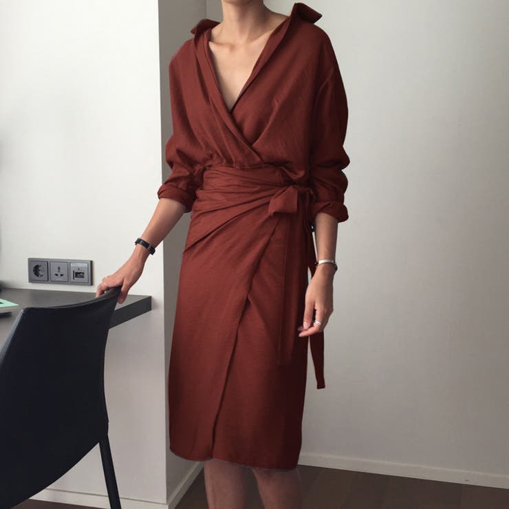 カシュクールワンピース タイトワンピ ラップワンピ 品番 Fq Plusnao プラスナオ のレディースファッション通販 Shoplist ショップリスト