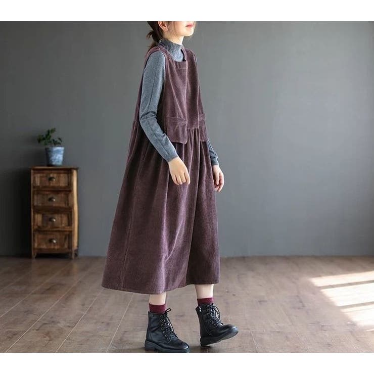 ジャンパースカート レディース 大きいサイズ | PlusNao | 詳細画像7 